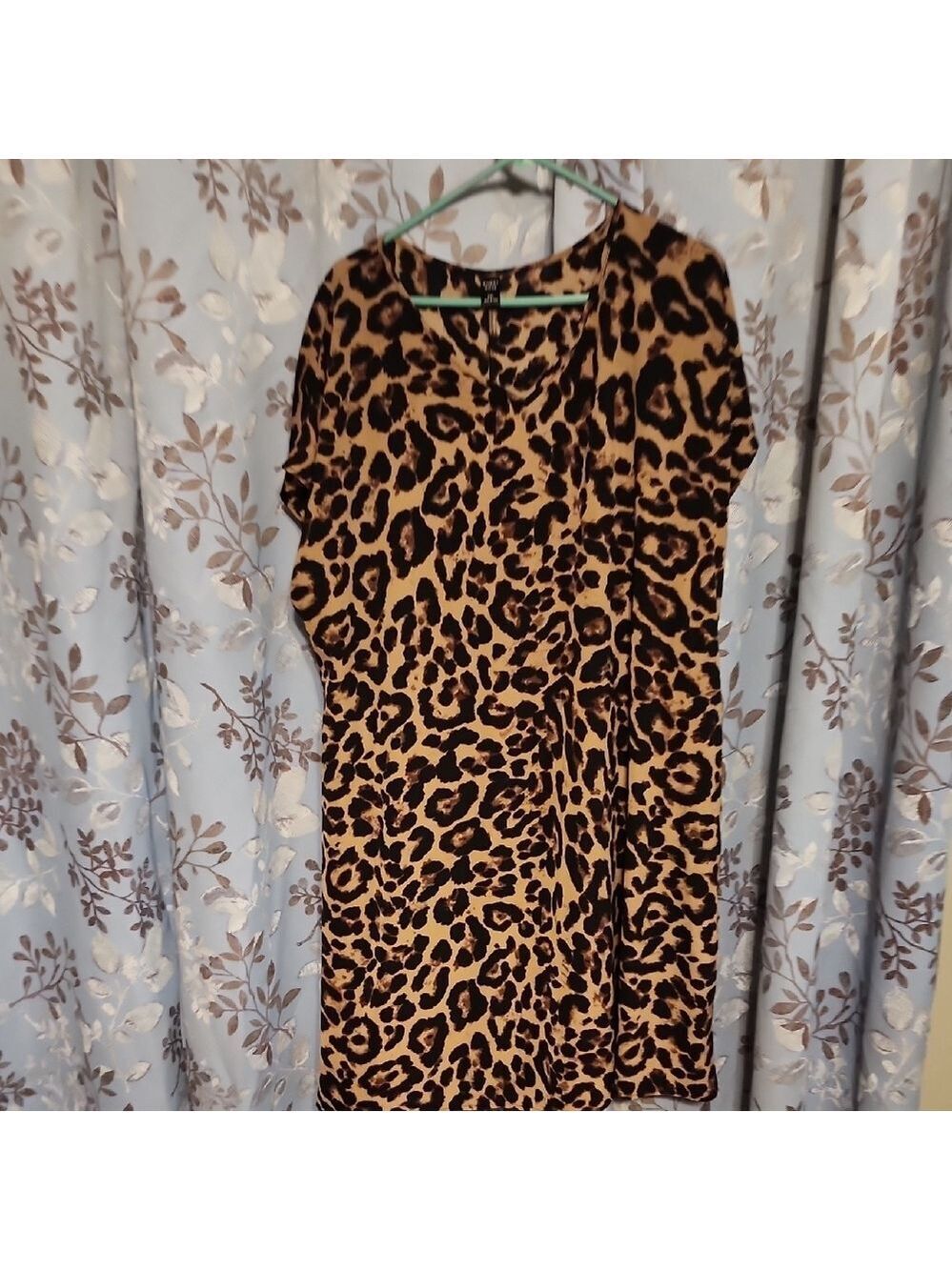 Leopard Print Midi Dress